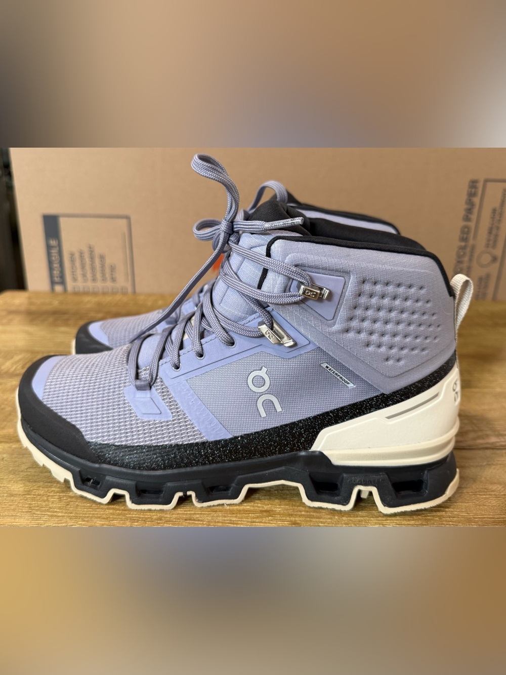 On Clouds | CloudRock 2 WaterProof Hiking Boots | Purple | Size Woman’s 9.5